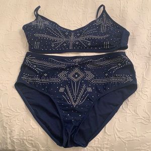 Time & Tru Blue Bathing Suit